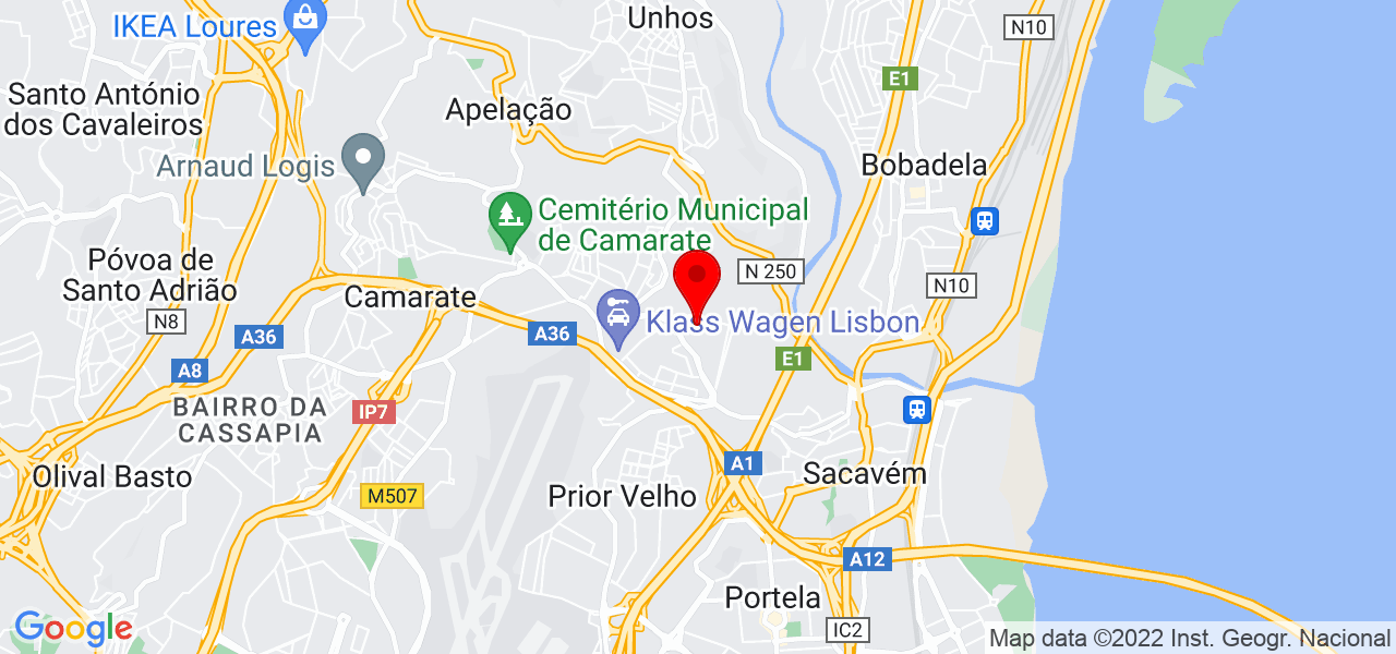 Balance Cascade UNIP - Lisboa - Loures - Mapa