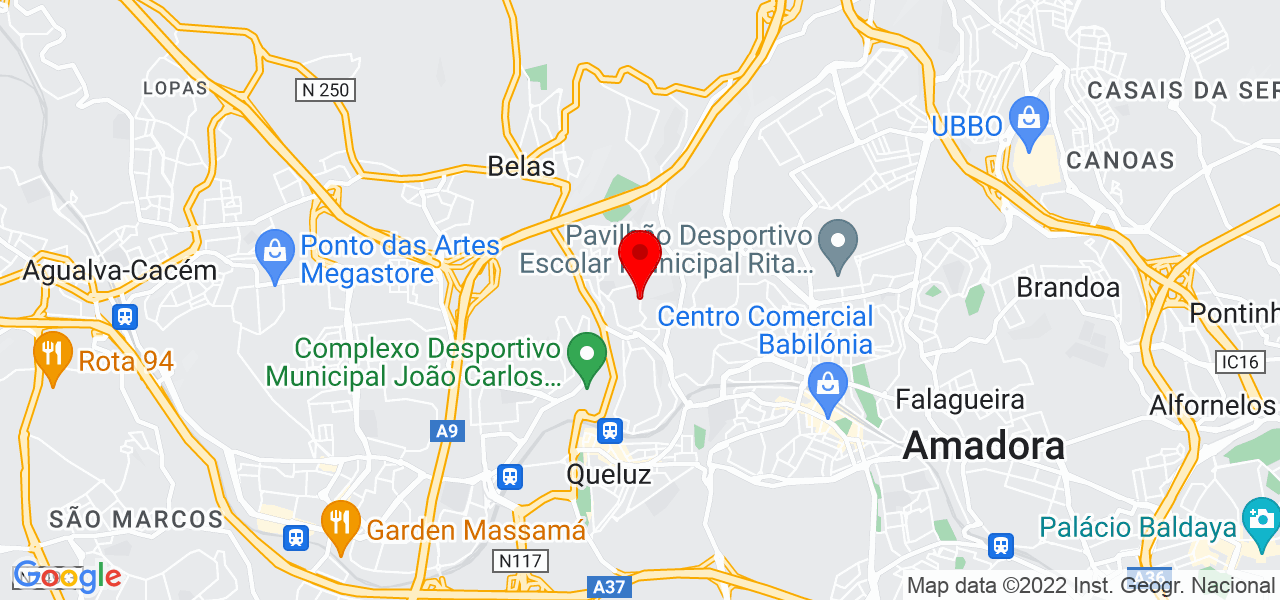 Marineza Andreia - Lisboa - Sintra - Mapa