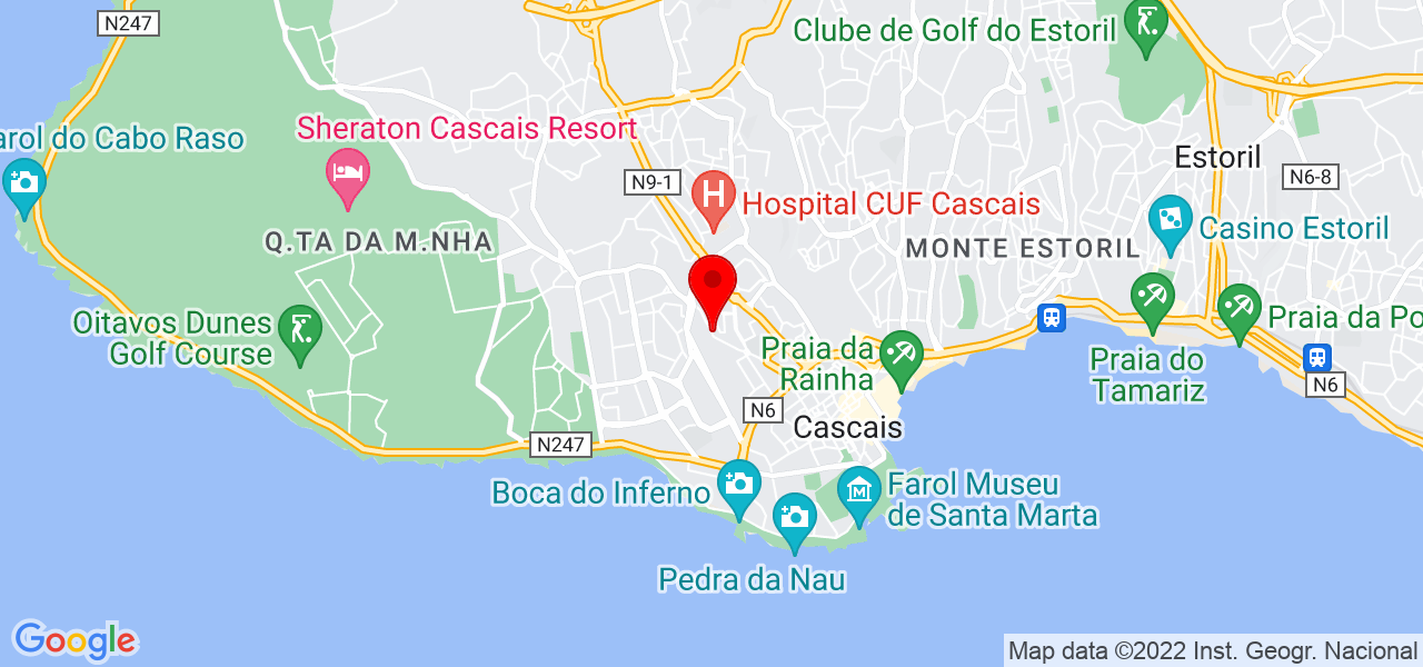 Personal Coach Maria - Lisboa - Cascais - Mapa
