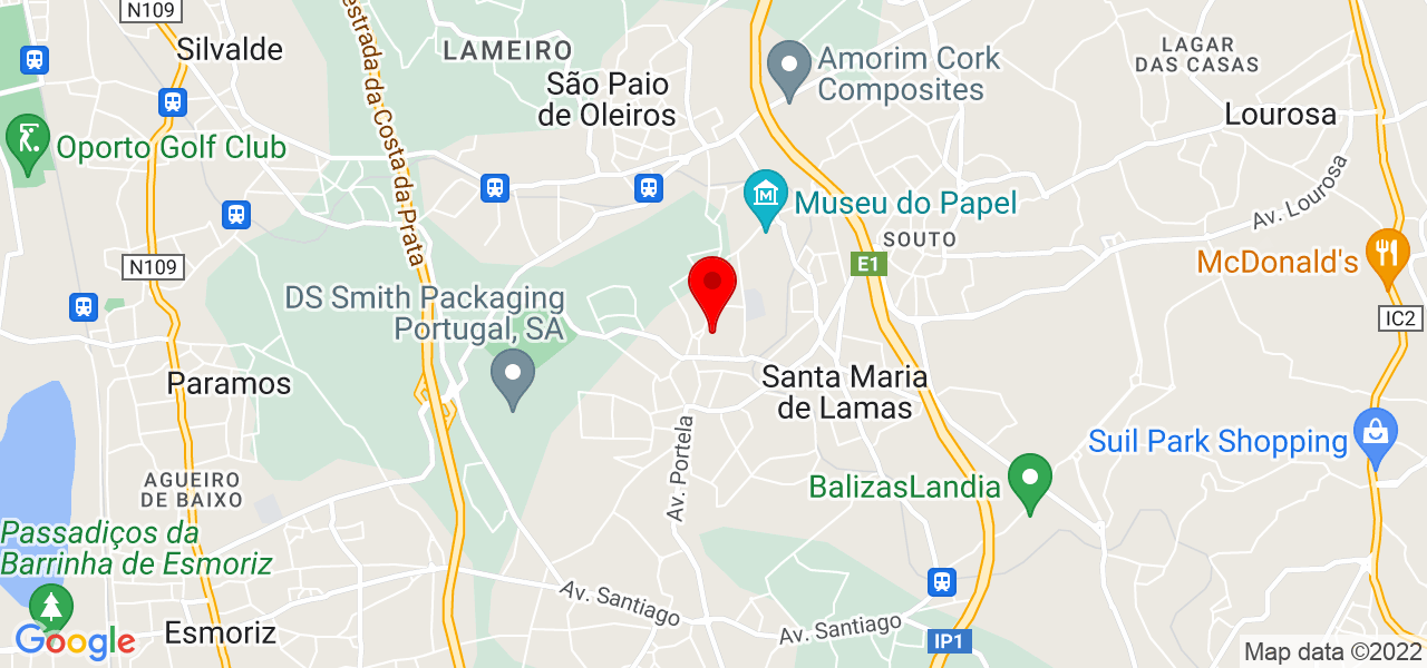 Carlos Braga - Aveiro - Santa Maria da Feira - Mapa