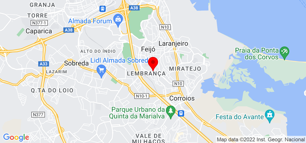Msr - Setúbal - Almada - Map