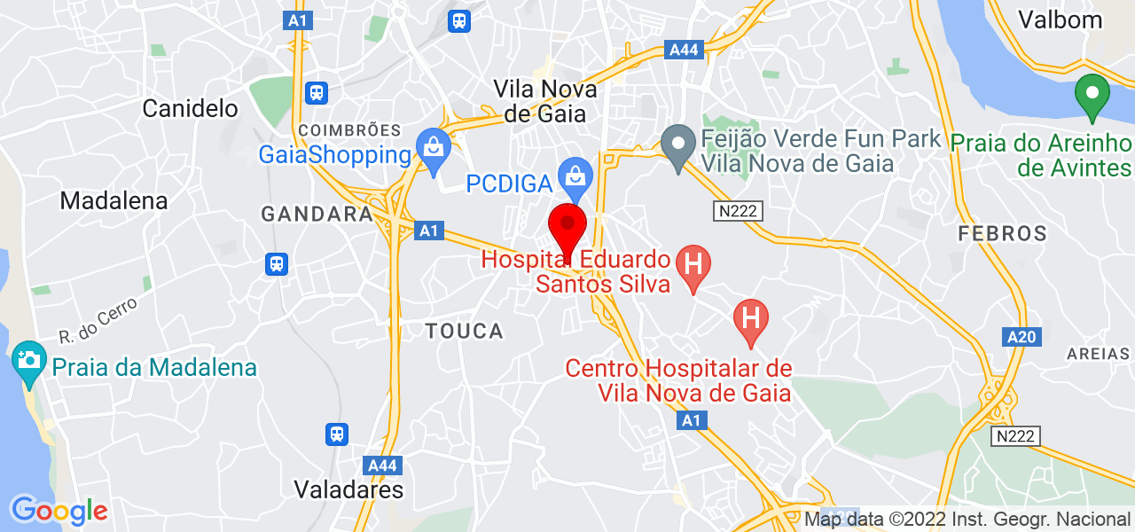 V&acirc;nia Ramos - Porto - Vila Nova de Gaia - Mapa