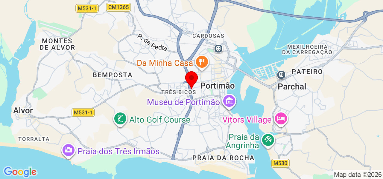 Andr&eacute; silva - Faro - Portimão - Mapa
