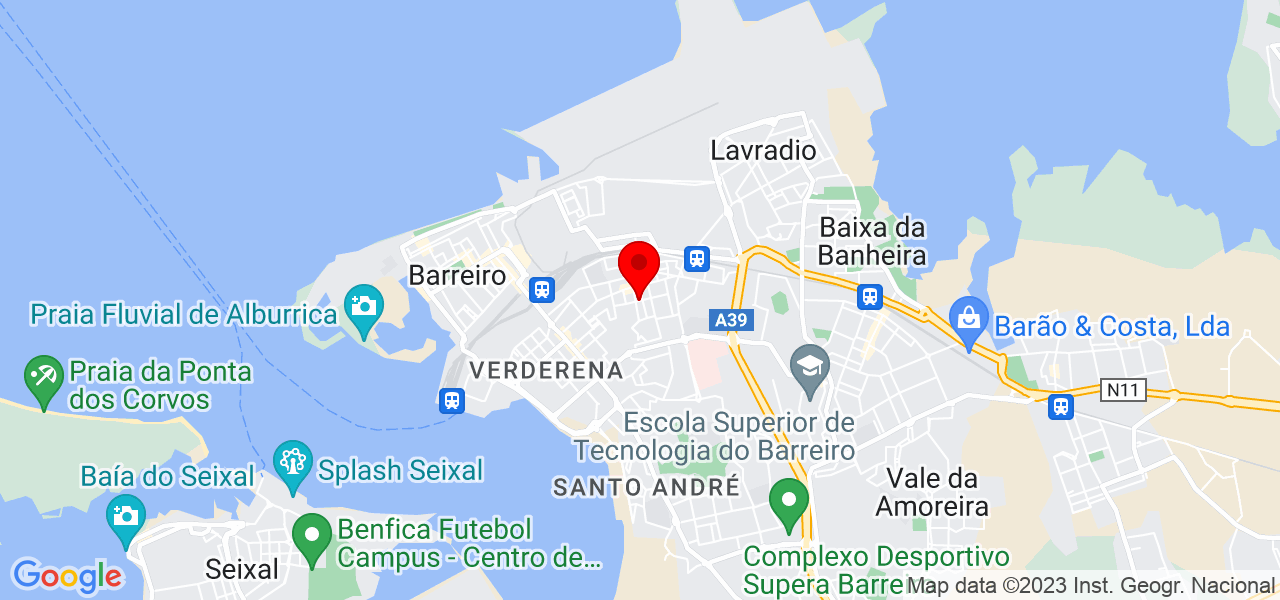 Wilmara - Setúbal - Barreiro - Mapa