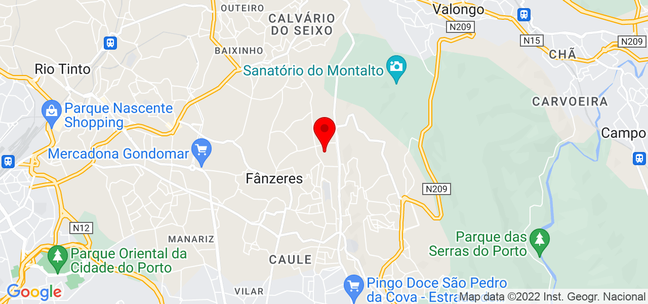 In&ecirc;s Sousa Maquilhagem - Porto - Gondomar - Mapa