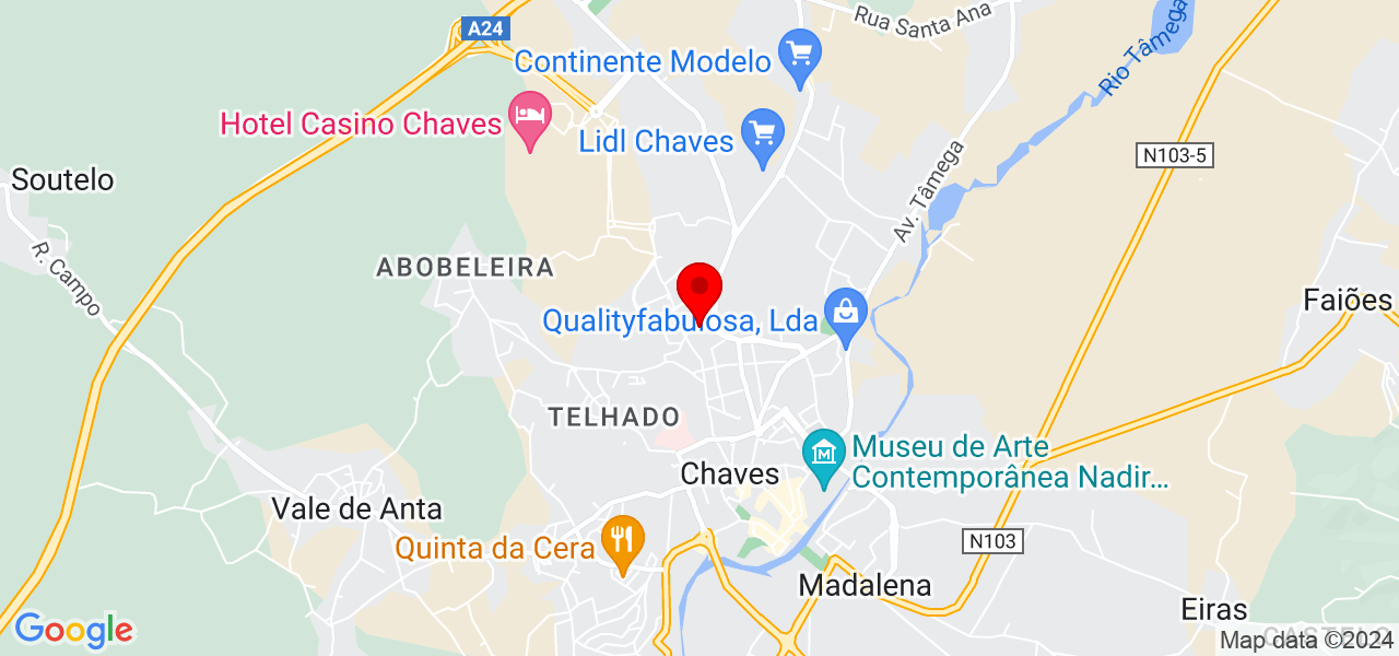 Alexandra Silveira - Vila Real - Chaves - Mapa