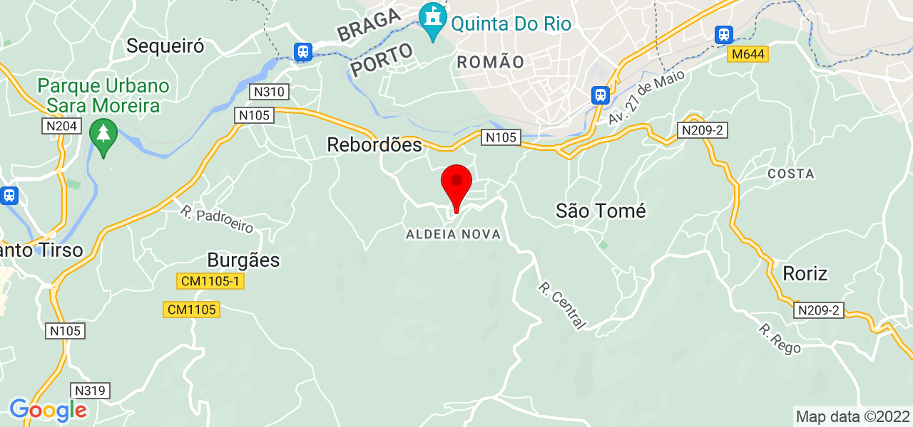 Diogo Ferreira - Porto - Santo Tirso - Karte
