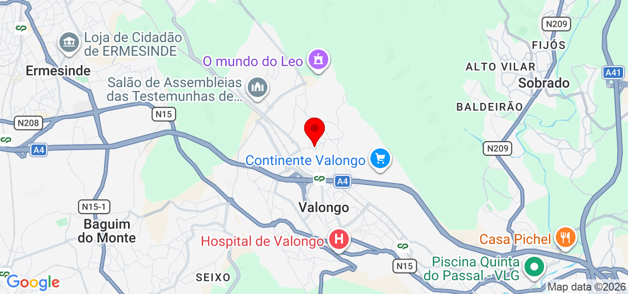 AmpliTubo - Porto - Valongo - Mapa
