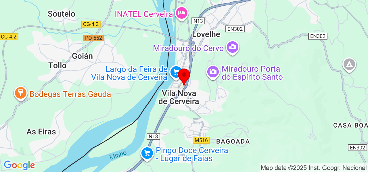 Leandra Benjamin - Viana do Castelo - Vila Nova de Cerveira - Map