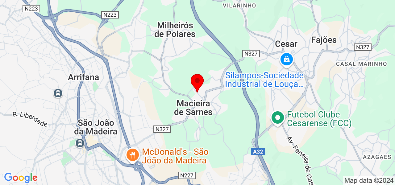Delson - Aveiro - Oliveira de Azeméis - Map