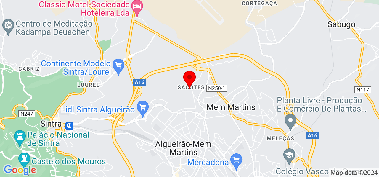 Chalé Dog Lover - Lisboa - Sintra - Karte