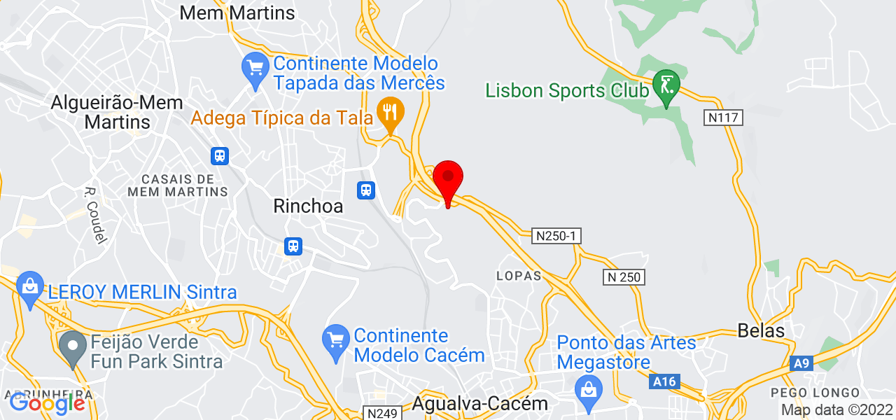 Katia Rebosa - Lisboa - Sintra - Mapa