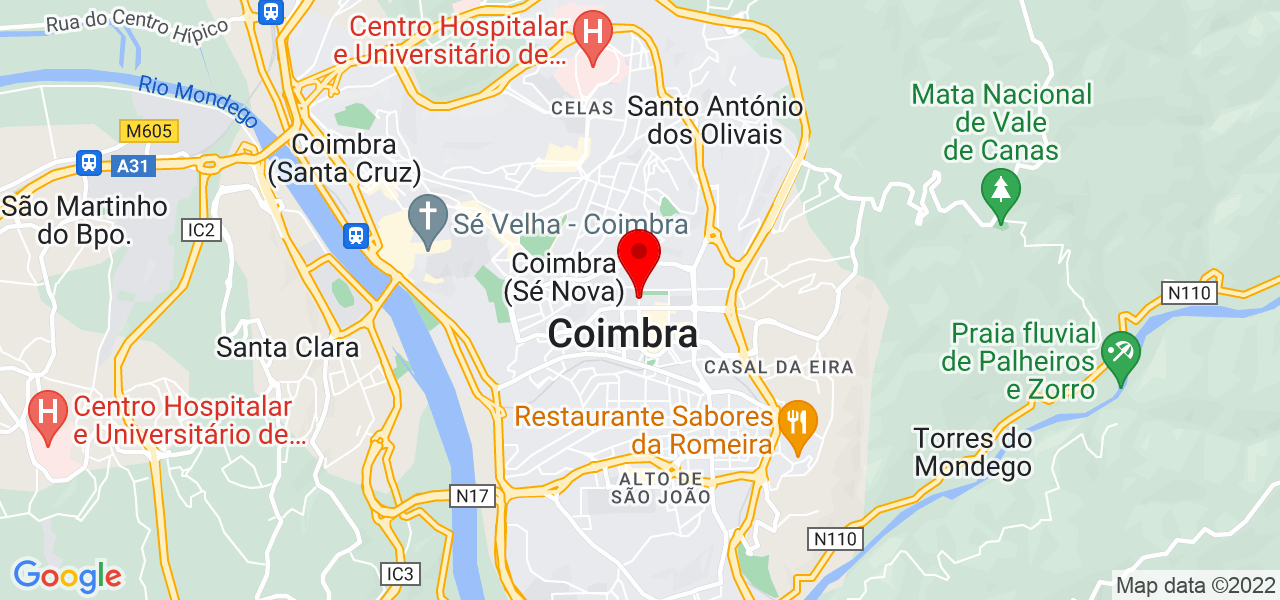 Jessica Raddatz - Coimbra - Coimbra - Mapa