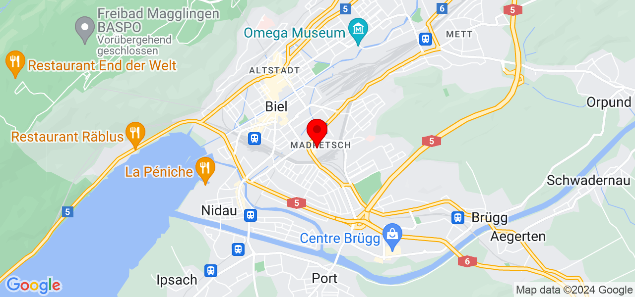 Lindi Maler & Gipser GmbH - Bern - Biel - Carte