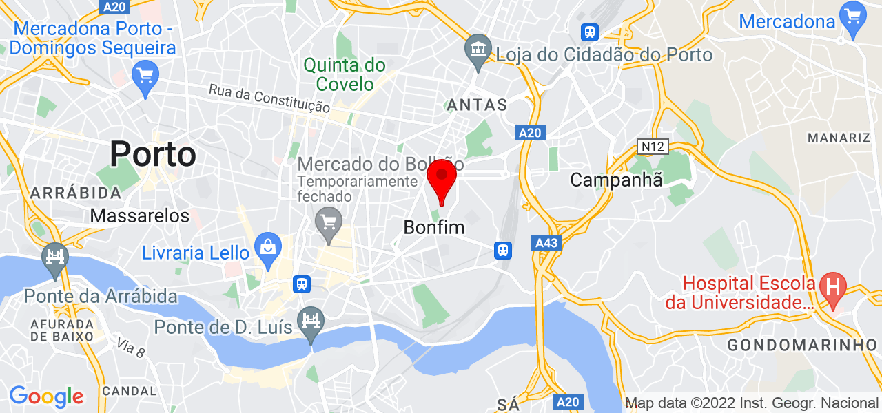Pedro Diniz - Porto - Porto - Mapa