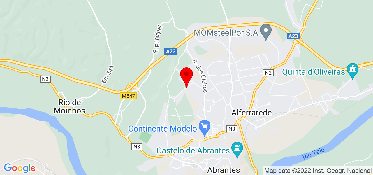 Gislaine Miranda - Santarém - Abrantes - Mapa