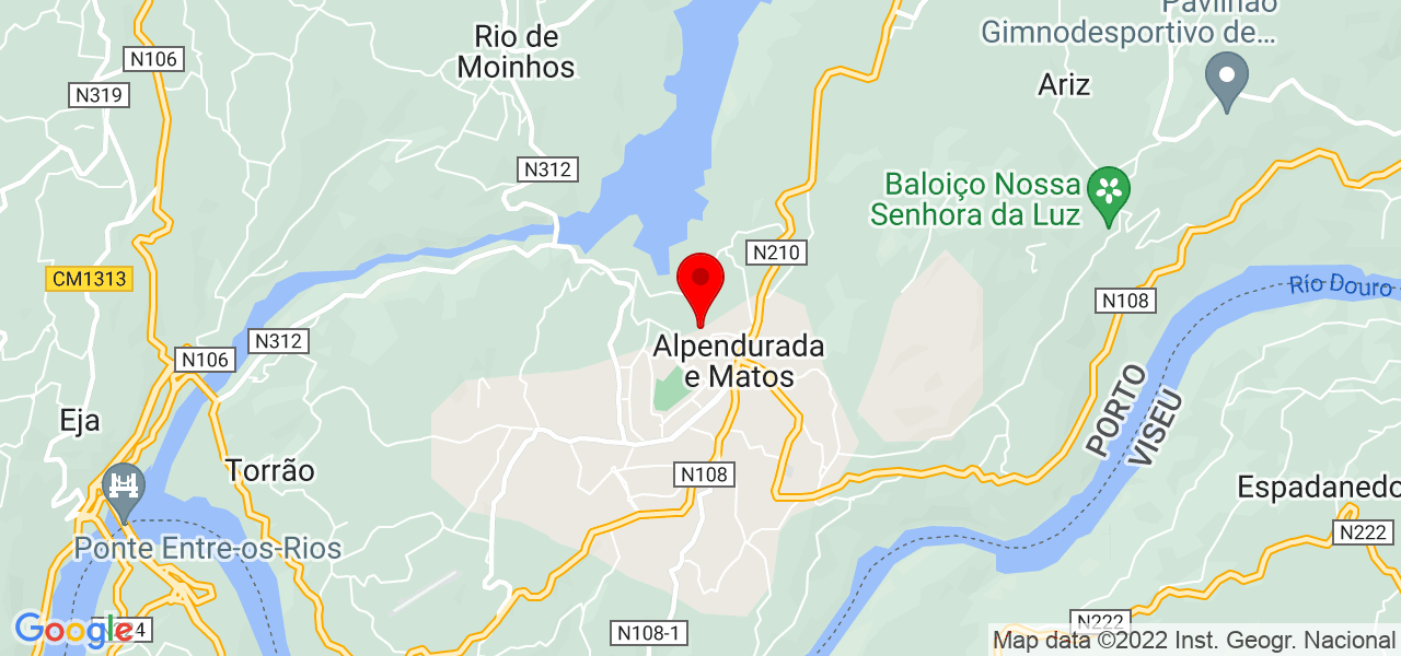 Lu&iacute;sa Ferreira - Porto - Marco de Canaveses - Mapa