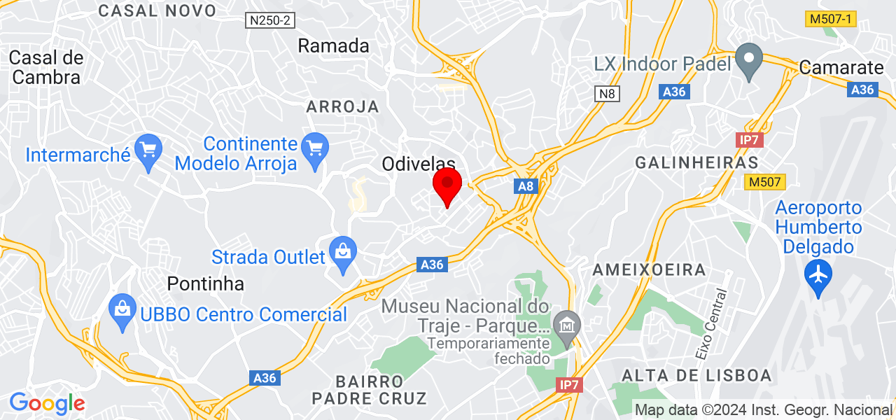 River Mirror - Lisboa - Odivelas - Mapa