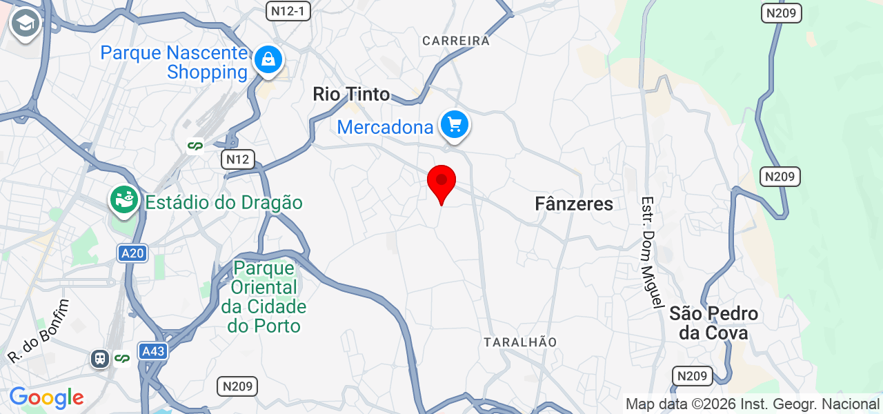 Talita Leite - Porto - Gondomar - Map