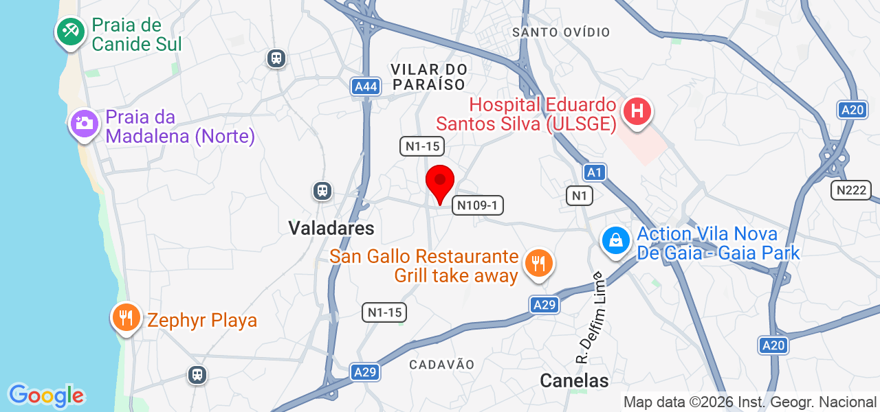 NB1 - Porto - Vila Nova de Gaia - Mapa