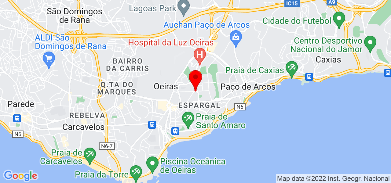 Lia Rosa - Lisboa - Oeiras - Mapa