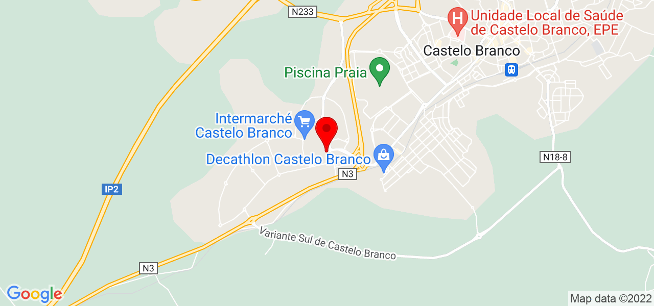 ENÉRGICO BALANÇO UNIPESSOAL, LDA - Castelo Branco - Castelo Branco - Mapa