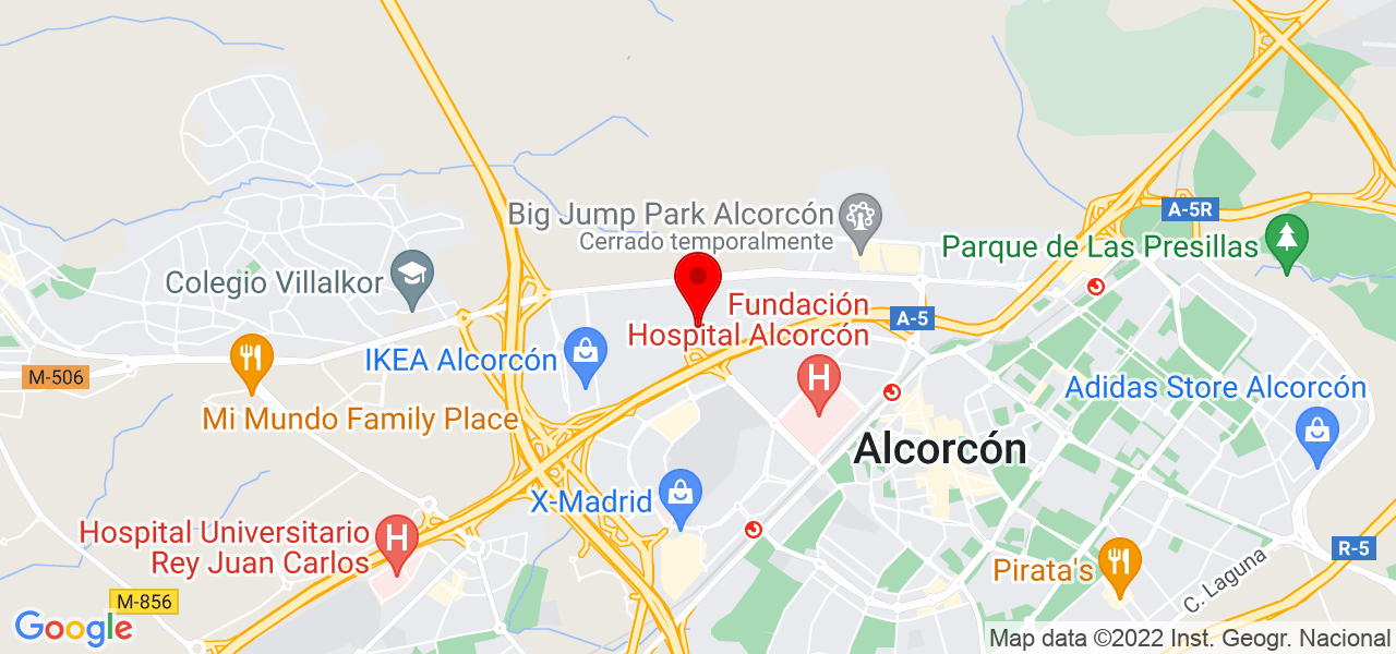 Ruben Mejias - Comunidad de Madrid - Alcorcón - Mapa