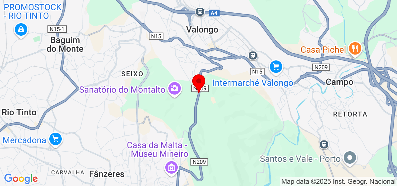 Joana Coelho - Porto - Valongo - Mapa