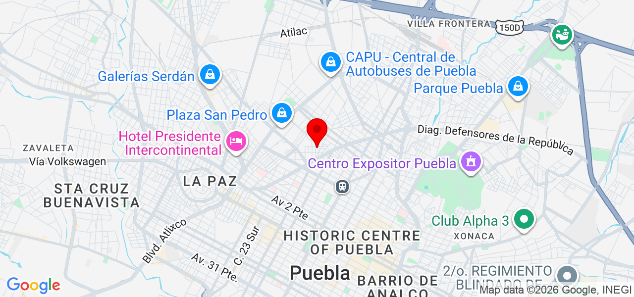 Angel Novas Robles - Puebla - Puebla - Mapa