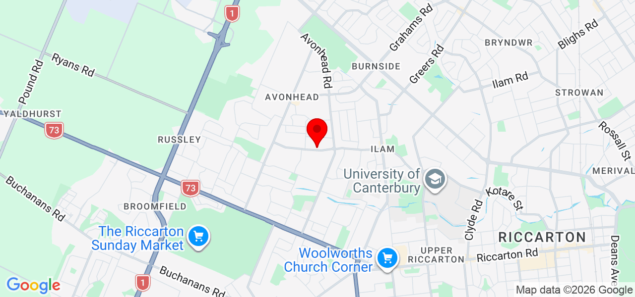 Bailey Jamieson - Canterbury - Christchurch - Map