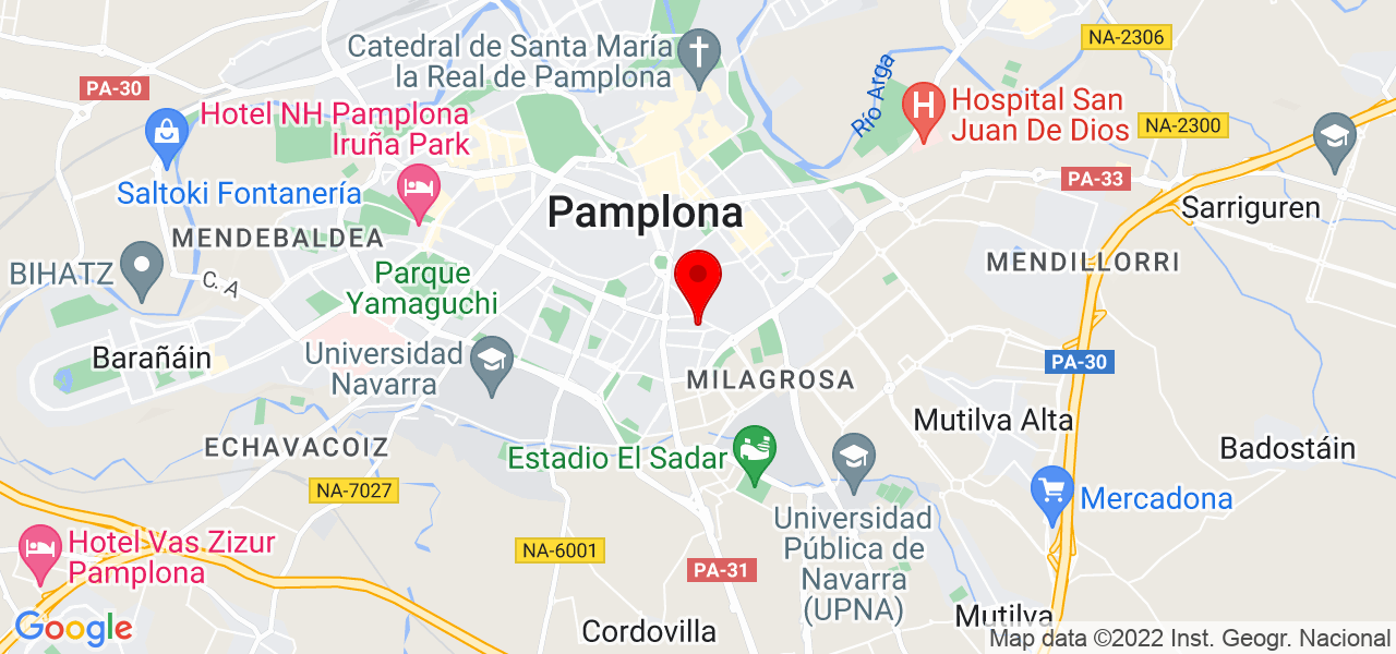 Bigjansell - Comunidad Foral de Navarra - Pamplona/Iruña - Mapa
