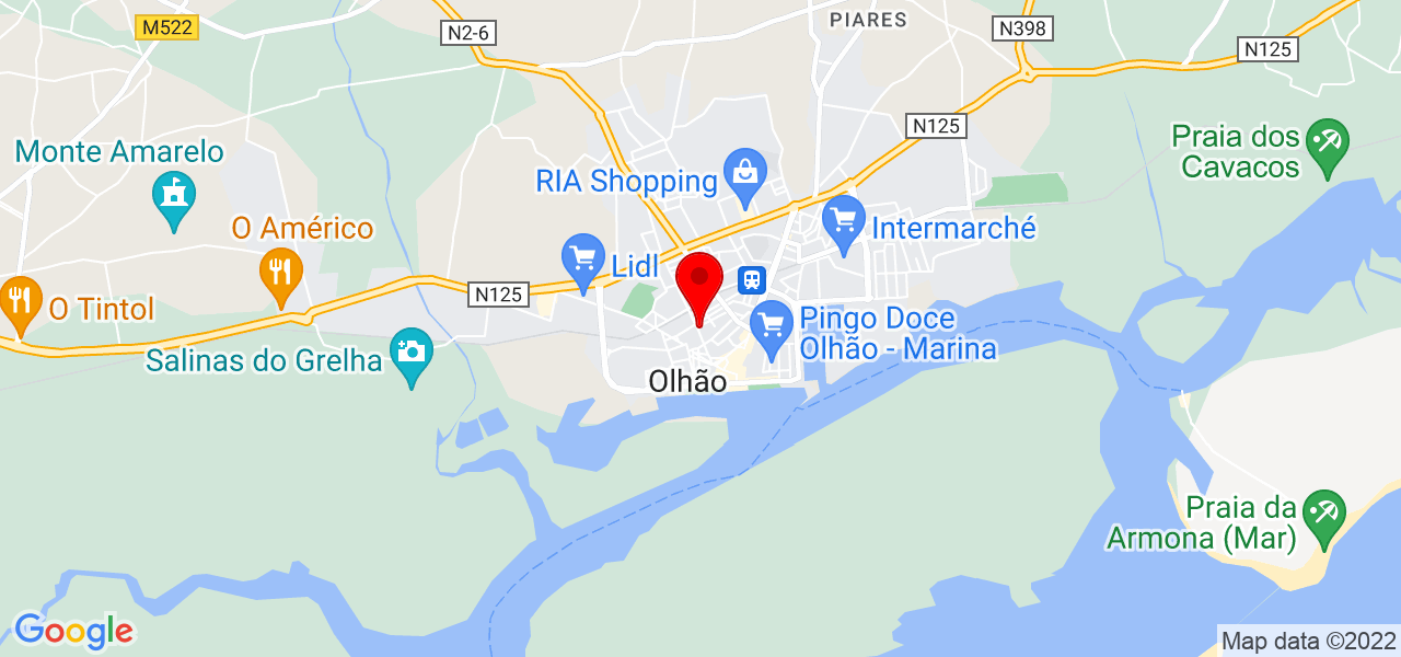 Susana Neves - Faro - Olhão - Mapa