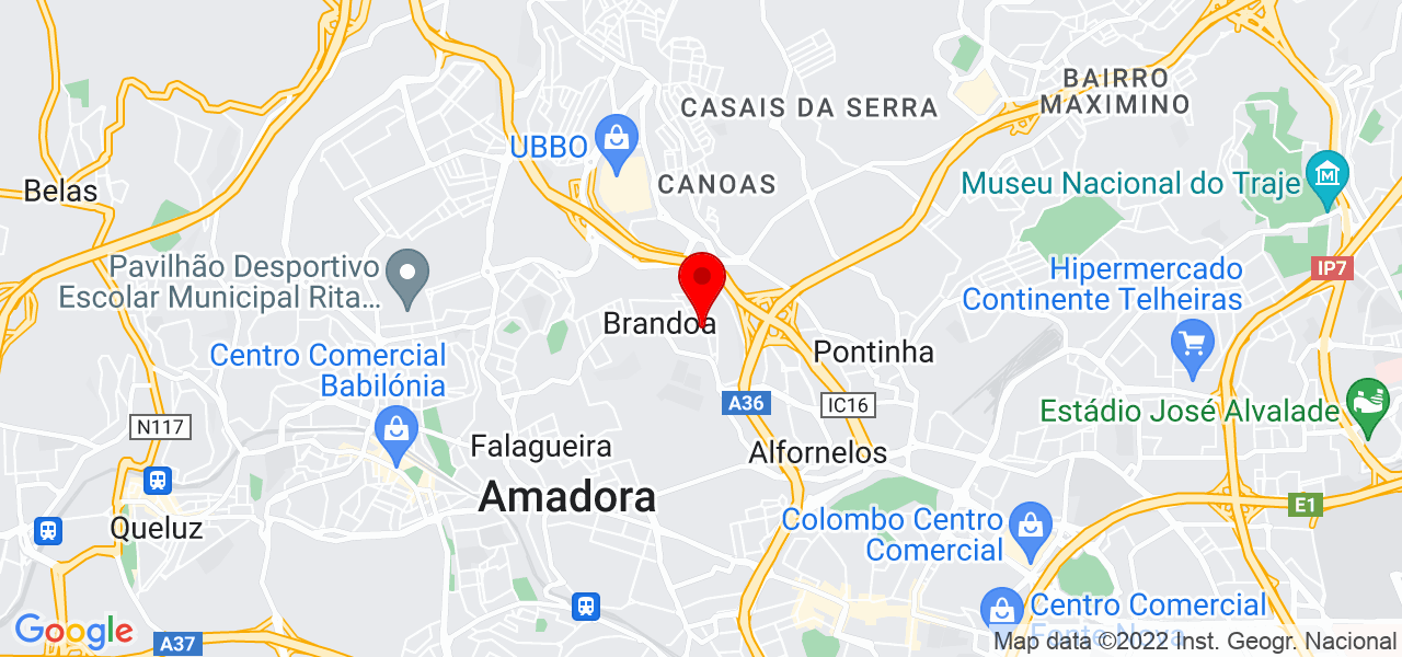 Késsia Monteiro - Lisboa - Amadora - Map