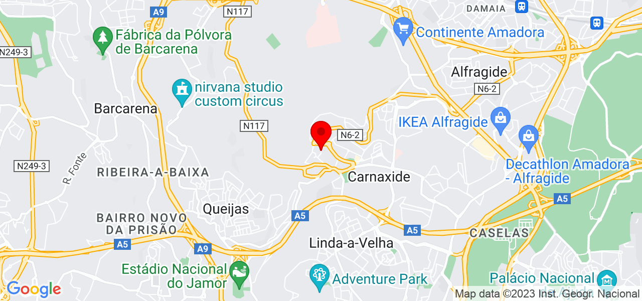Giovanna - Lisboa - Oeiras - Mapa