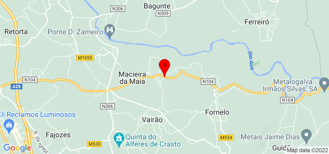 Lu&iacute;s Cruz - Porto - Vila do Conde - Mapa