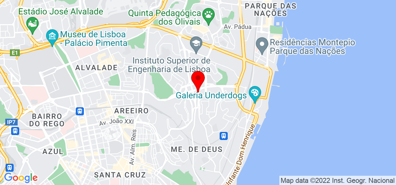 In&ecirc;s Moedas - Lisboa - Lisboa - Mapa