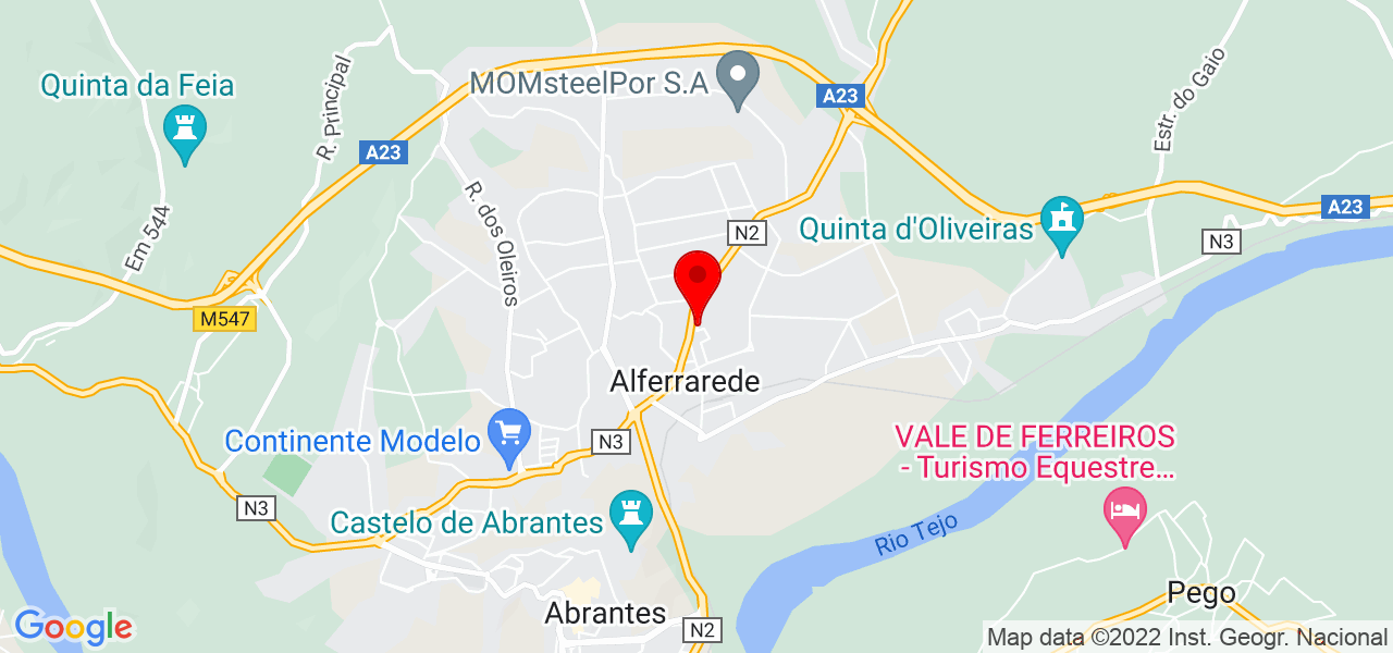 Adriana - Santarém - Abrantes - Mapa