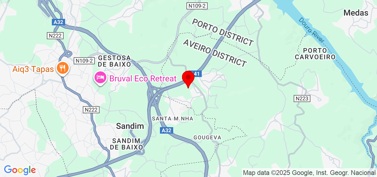 Martim Rodrigues - Aveiro - Santa Maria da Feira - Karte