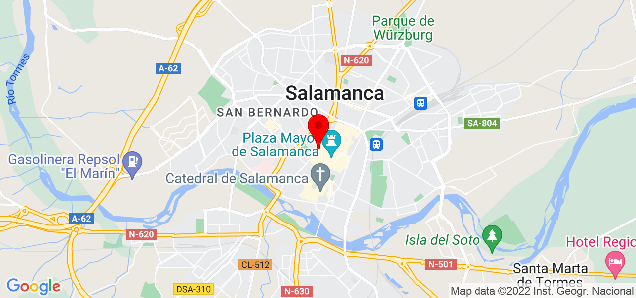 Vera Iglesias - Castilla y León - Salamanca - Mapa