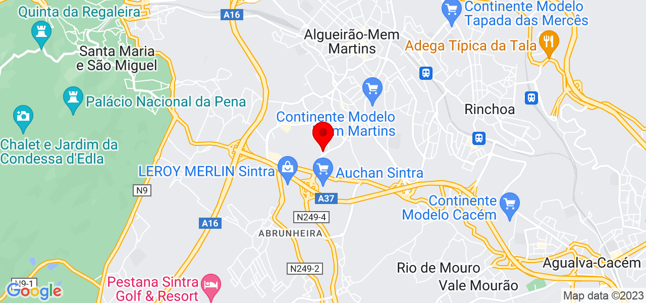 Sara Catarino - Lisboa - Sintra - Mapa