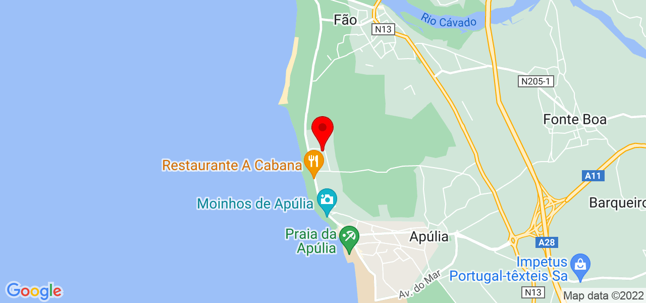 J&eacute;ssica Luana - Braga - Esposende - Mapa