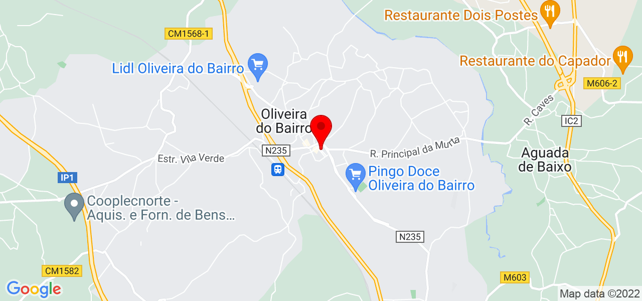 Luana Silva - Aveiro - Oliveira do Bairro - Mapa