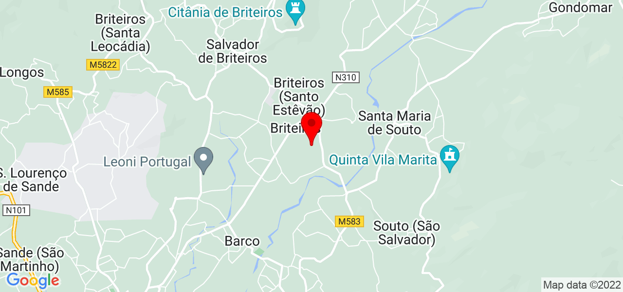 Ricardo Pereira - Braga - Guimarães - Mapa
