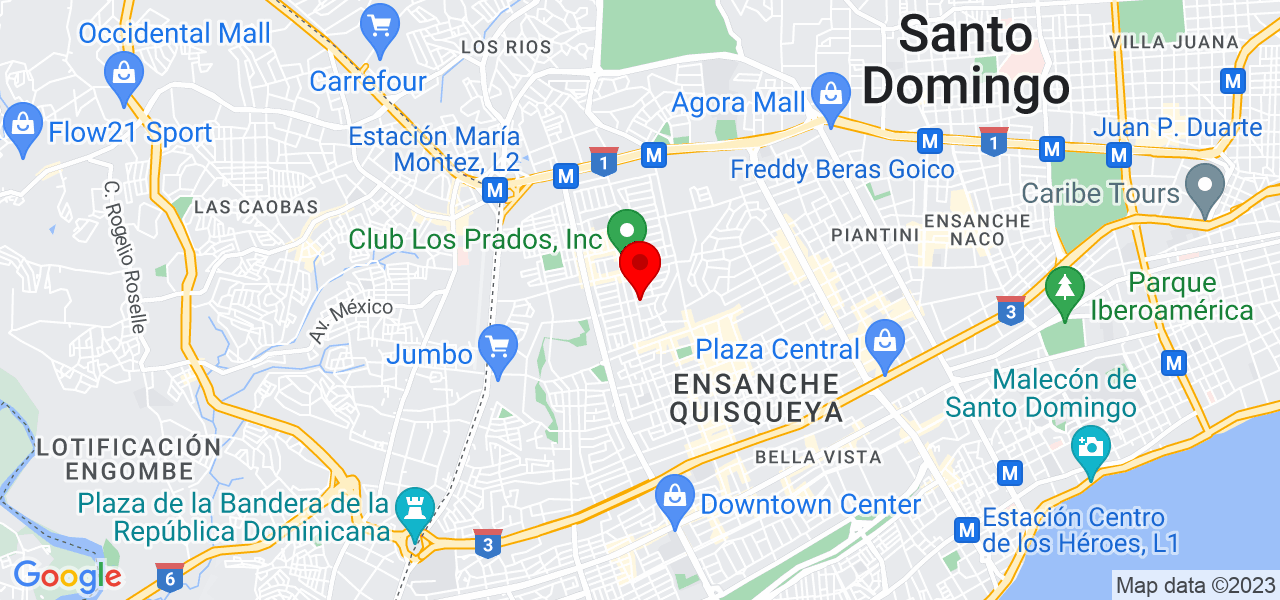 Luar Productions - Distrito Nacional - Santo Domingo de Guzmán - Mapa