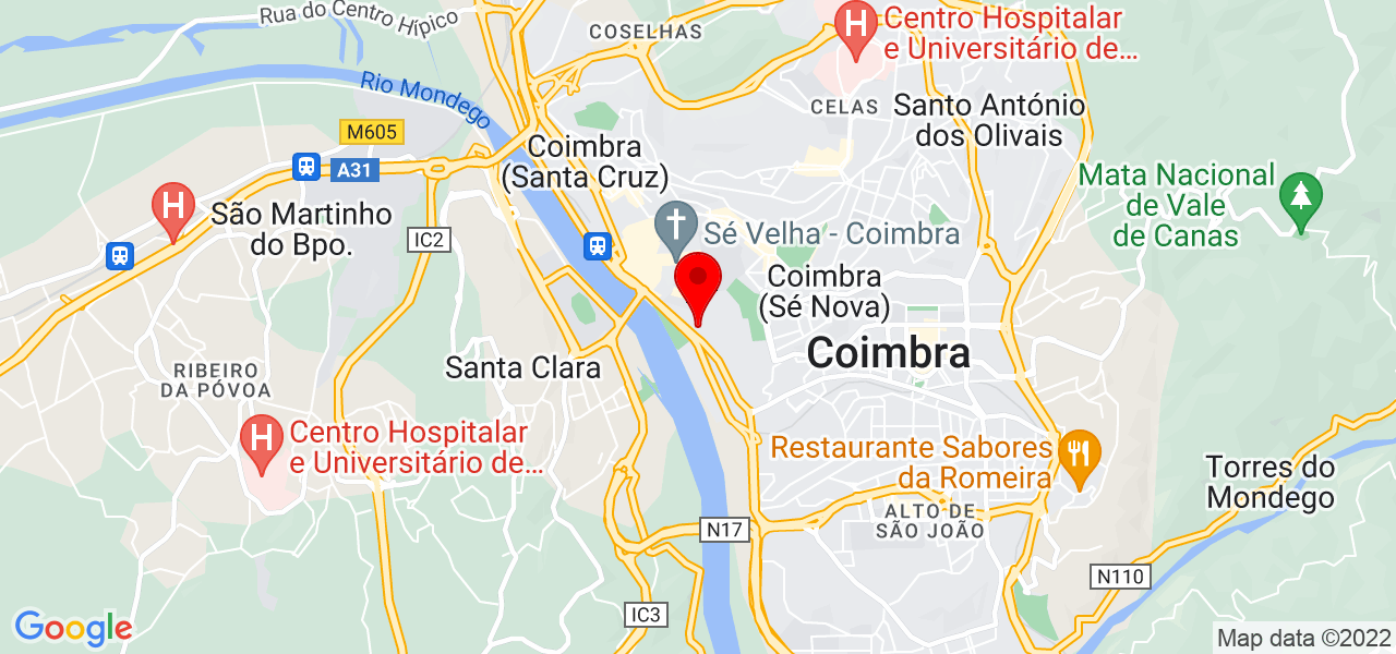 Luciano de Almeida - Coimbra - Coimbra - Mapa