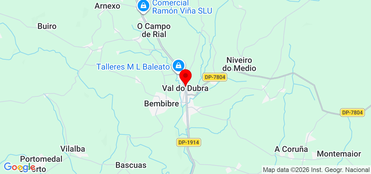 Oscar del Rio - Galicia - Val do Dubra - Map