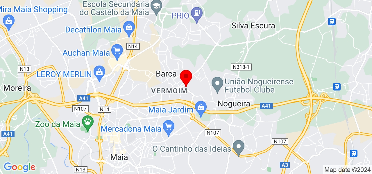 P&eacute;talas a maneira unipessoal LDA - Porto - Maia - Mapa