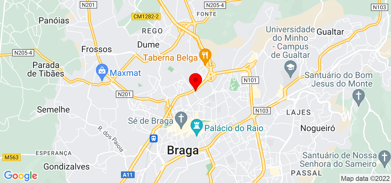 Jo&atilde;o Pedro Oliveira Alves - Braga - Braga - Mapa
