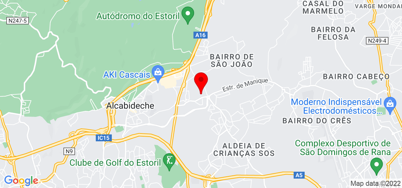 Ars&eacute;nio - Lisboa - Cascais - Mapa