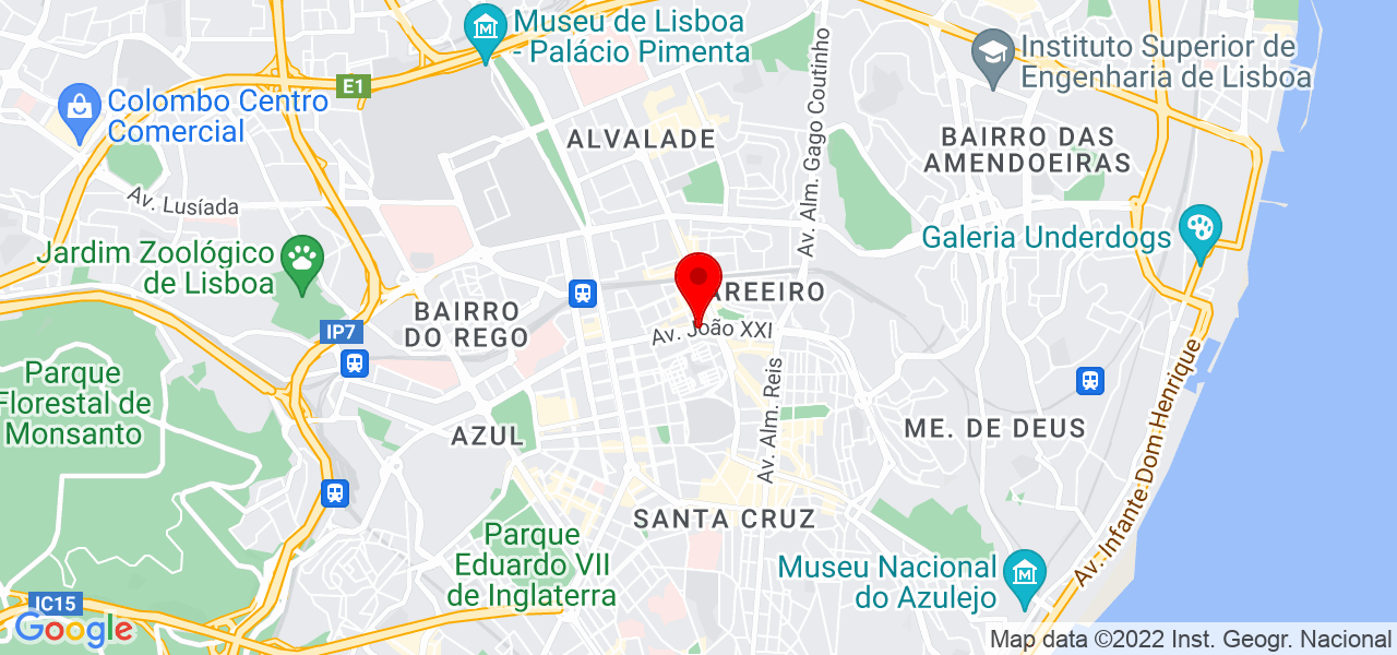 Explicador Hugo Sequeira - Lisboa - Lisboa - Mapa